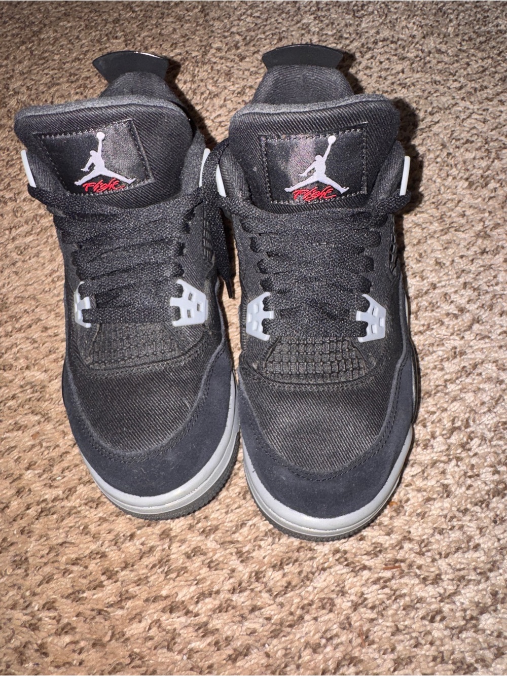 Jordan Black and Gray Men's Sneakers